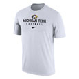 #02Aa Michigan Tech Football Dri-Fit Cotton Tee From Nike