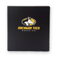 2 Inch D-Ring Black Binder With Michigan Tech Logo
