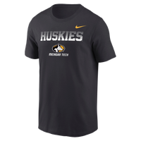 #01M Michigan Tech Huskies Athletic Logo Graphite Nike Tee