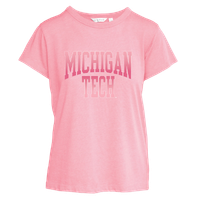 #01Q Michigan Tech Women's Pink Tee