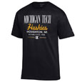 #02Hh Michigan Tech Huskies Print Tee From Champion