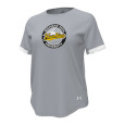 #03Ee Women's Short Sleeved Tee With Michigan Tech Huskies Printed Logo From Under Armour