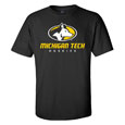 #03Q Michigan Tech Huskies Basic Print Tee From MV Sport