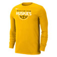 #04L Michigan Tech Huskies Dri-Fit Basketball Longsleeve Tee From Nike