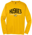 #04Mm Michigan Tech Huskies Script With The U.P. Long Sleeve Tee