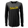#04Nn Michigan Tech Women's Long Sleeve Tee With Felt Applique