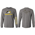 #04Pp Graphite Long Sleeve Tee With U P On Back From MV Sport