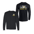 #04V Michigan Tech Huskies Print Long Sleeve Tee With Back Graphic From J America