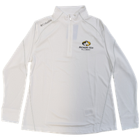 #05P Michigan Tech Alumni Athletic Logo White Women's Quarter Zip