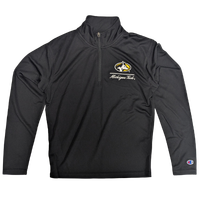 #05Xx Michigan Tech Athletic Logo Women's Black 1/4 Zip