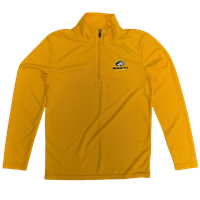 #06P Michigan Tech Athletic Logo Women's Gold 1/4 Zip