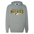 #09Dd Michigan Tech Huskies Hood With Beverage Pouch From J America - $59.99