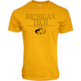 #12I Michigan Tech Football Tee From Blue 84