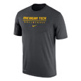 #12V Nike Tee With Michigan Tech Volleyball Print