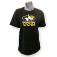 #13A Black Tee With Michigan Tech Mom Print