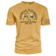 #13F Michigan Tech Hockey - Dropping Gloves Since 1921 - Print Tee