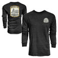 #13S Michigan Tech Huskies Hockey Long Sleeve Tee From Blue 84