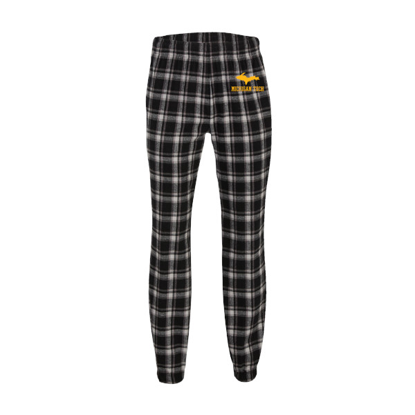 #15I Michigan Tech Plaid Flannel Pant From Boxercraft