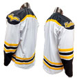 #18Q WHITE HOCKEY JERSEY REPLICA FROM JOG ATHLETICS