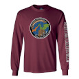#19Cc Maroon Long Sleeve Tee With Winter Carnival 2025 Logo Print - Was $27.99