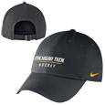 #20Bb Michigan Tech Hockey Black Nike Cap
