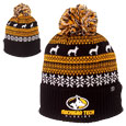 #20A Michigan Tech Knit Hat With Cuff And Pom From Zephyr