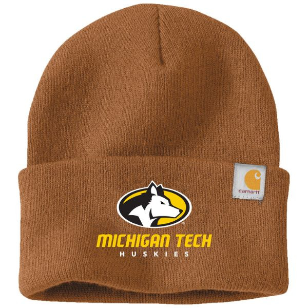 20G Michigan Tech Huskies Embroidered Beanie From Carhartt Michigan Tech University Images