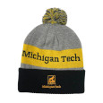 #20Uu Michigan Tech Embroidered Hat With Pom From Logo Fit