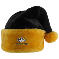 #21F Michigan Tech Athletic Logo Black And Gold Santa Hat
