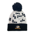 #21D Michigan Tech Cuffed Knit Hat With Pom From Logofit