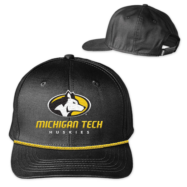 #22Nn Bardown Hat With Embroidered Michigan Tech Huskies Logo (SKU 117297612000008)