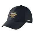 #22R Nike Swoosh Flex Black Cap With Michigan Tech 100 Years Of Hockey Logo