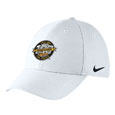 #22R Nike Swoosh Flex White Cap With Michigan Tech 100 Years Of Hockey Logo