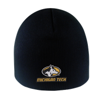 #23C Michigan Tech Athletic Logo Black Beanie