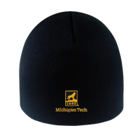 #23H Michigan Tech Academic Brand Black Beanie