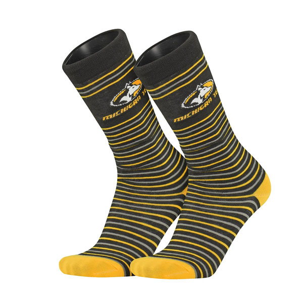 #23M Michigan Tech Striped Socks (SKU 116040442000008)
