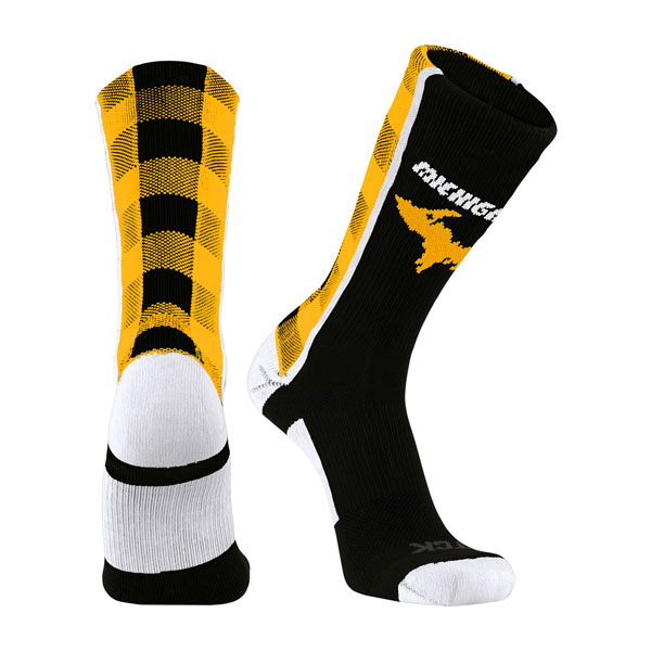 #23Z Plaid Michigan Tech Socks | Michigan Tech University Images