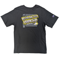 #24G Michigan Tech Huskies Graffiti Black Youth Tee