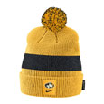 #24Dd Nike Youth Michigan Tech Knit Pom Beanie