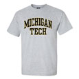 #02Ll Michigan Tech Tee Print From MV Sport