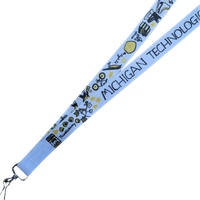 #38Bb Michigan Tech X Julia Gash White Breakaway Lanyard