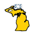 #39Aa Michigan Huskie Logo Sticker From Blue 84