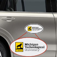#39G Eurocal Style Magnet With Michigan Technological University Brand