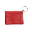 #39L Red Michigan Tech Snap Id Holder Keychain From Jardine
