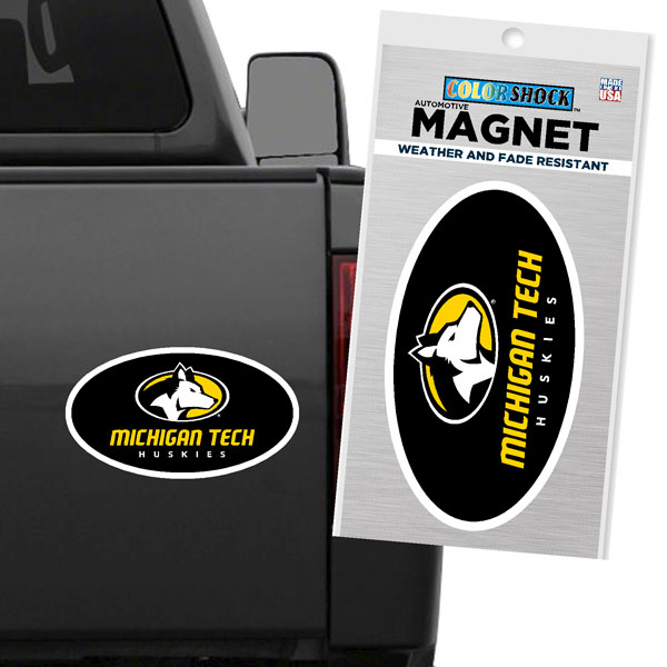 #39N Car Magnet With Michigan Tech Huskies Logo (SKU 117067482000007)
