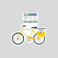 #39R Michigan Tech Bicycle Sticker From Cdi
