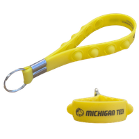 #40T Michigan Tech Yellow Pop Fidget Keystrap