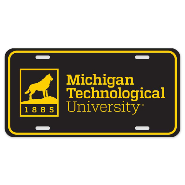 #40Dd Michigan Technological University Brand License Plate (SKU 115818712000007)