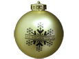 #40Gg Ornament Ball With Snowflake