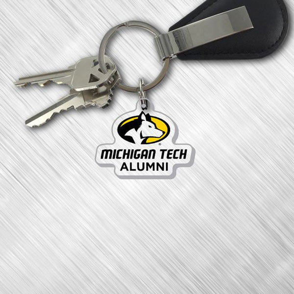#40Ll Michigan Tech Alumni Acrylic Key Tag (SKU 116466242000001)